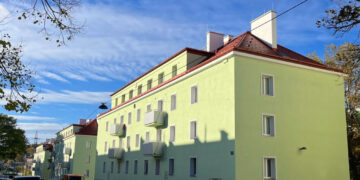 Wiener Gemeindebau mit Erdwärmepumpe