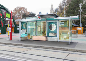 Holter wirbt mit Blickfang in Wien